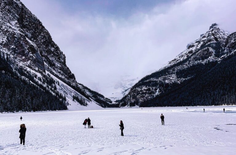 Ice Skating in Banff