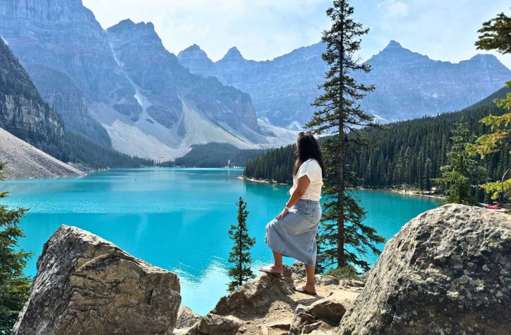 Watching Moraine Lake