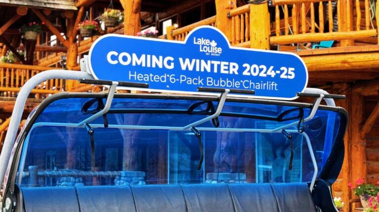 Lake Louise Gandola heated Chairlift