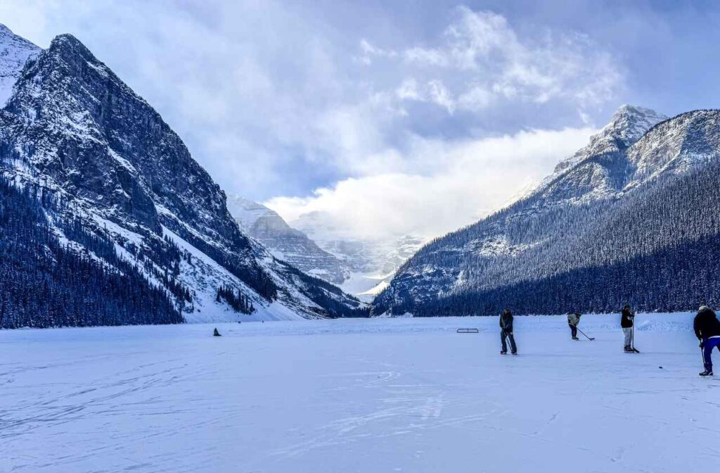 Lake Louise-one of the best spots for ice skating in Banff