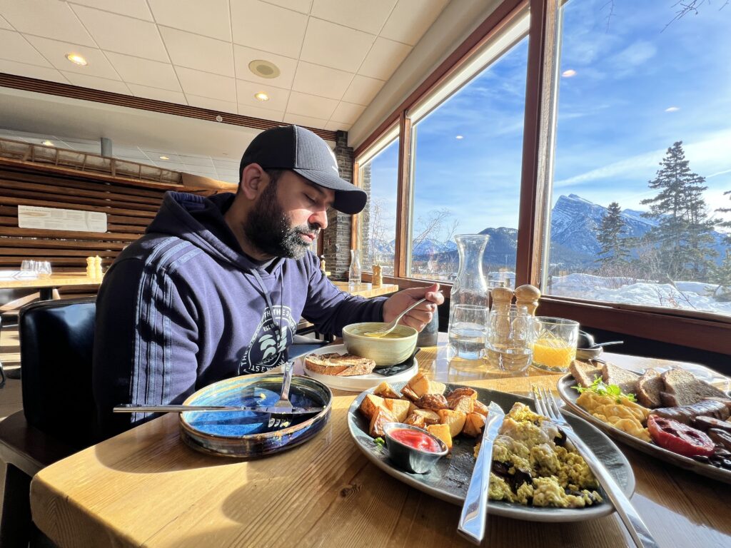 Breakfast in Banff