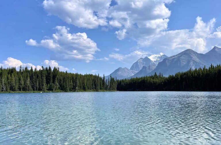 Herbert Lake-a beautiful lake while on alberta Road trips